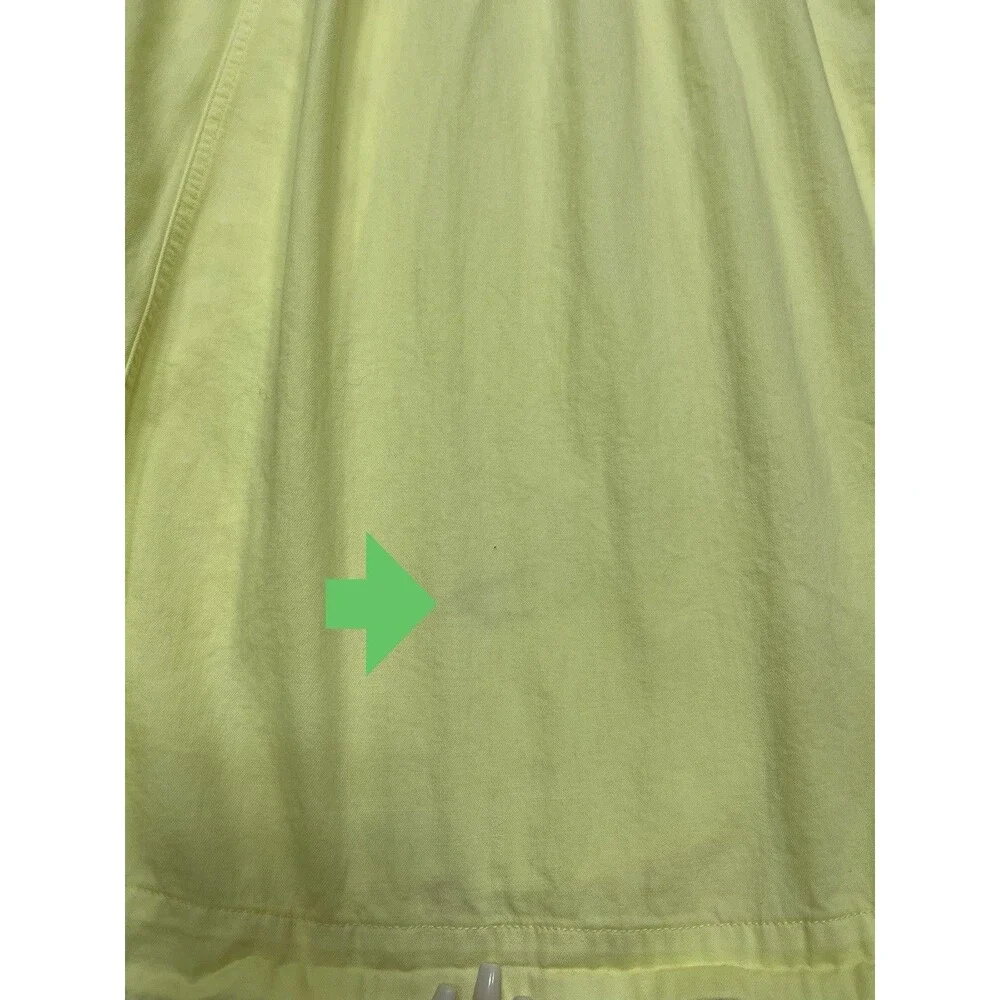 Free People Maxi Dress Women Yellow Just Jill Cotton Vacay Boho Retro Large New - Picture 12 of 12